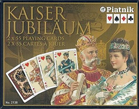 Le jeu de cartes de l'empereur Guillaume. L'impératrice d'Autriche en dame de trèfle.