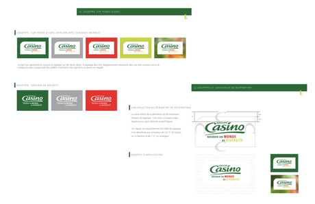 Règles utilisation logo charte graphique casino agence Creads