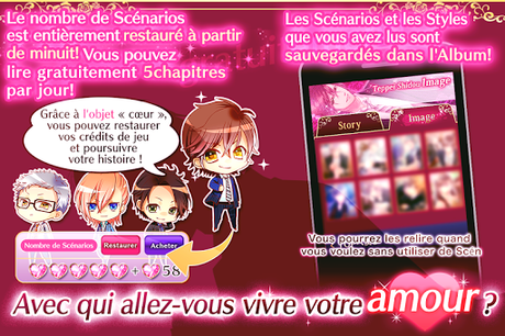Télécharger Amour transcendant: Visual novel games Français APK MOD (Astuce) 4