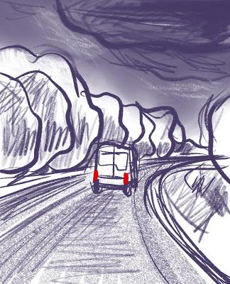 Sur la Route, Drive by Drawing.