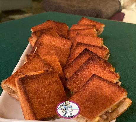 Croque monsieur oignon et cheddar