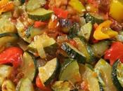 Poêlée courgettes poivrons tomates