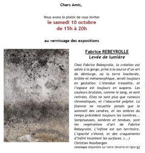 Galerie Capazza à Nancay en Sologne  depuis le 10 Octobre 2020