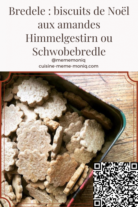 bredele : biscuits de Noël aux amandes (Himmelgestirn ou Schwobebredle)