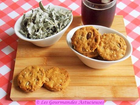 Biscuits apéritifs à la cacahuète et aux graines (Vegan)
