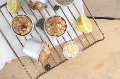 Cuillère et saladier : Muffins citron, amande et cerises amarena (vegan) Cuillère et saladier : Muffins citron, amande et cerises amarena (vegan)