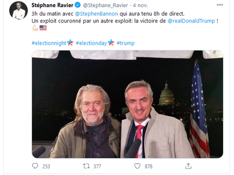 @Stephane_Ravier, sénateur du #RN, complice du terrorisme d’extrême-droite #Election2020 #Trump