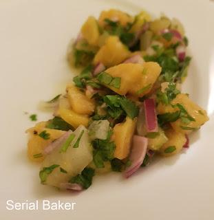 Ceviche vegan (plantain, mangue, chayotte)
