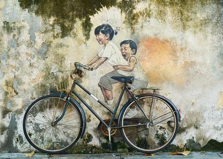 Vélo, Enfants, Graffiti, Art, Artistiques, Peinture