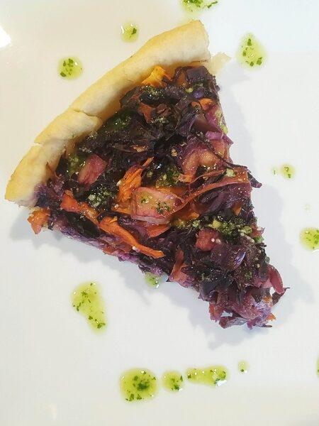 Tarte au chou rouge et carottes Tarte au chou rouge et carottes