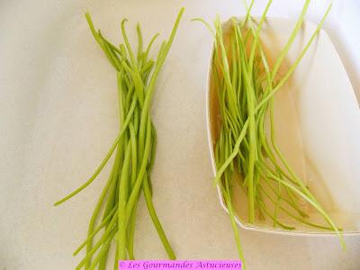 Spaghettis de capucine aux courgettes (Vegan)