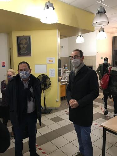 Avec François Vauglin visite de la résidence sociale Fontaine au Roi et de Babelville