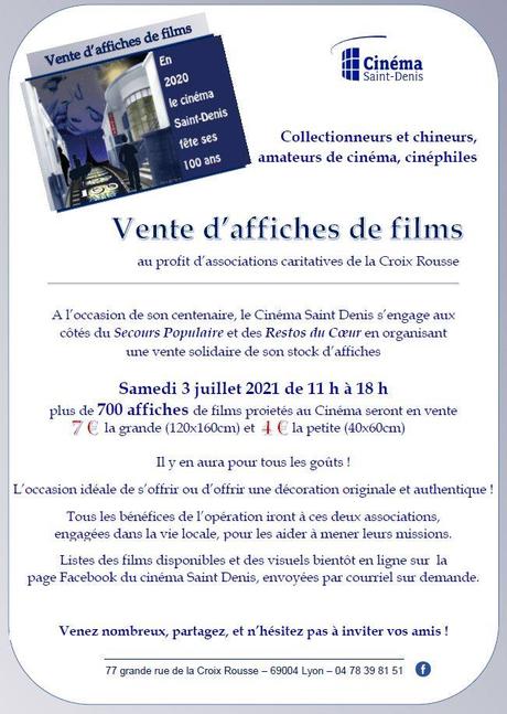Le Cinéma Saint Denis à 100 ans en 2020.
