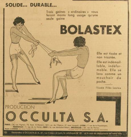 Occulta 1934 Bolastex Gringoire 26 octobre