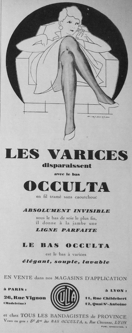 Occulta 1929 ca Bas-Occulta-Les-Varices-Disparaissent