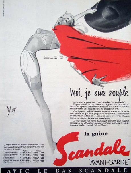 SCANDALE 1956 Diaz la gaine avant-garde C3 Moi je suis souple