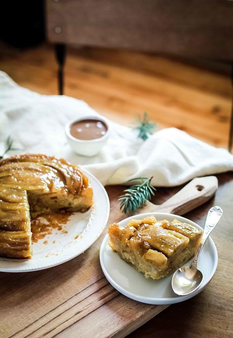 Gâteau renversé à la banane
