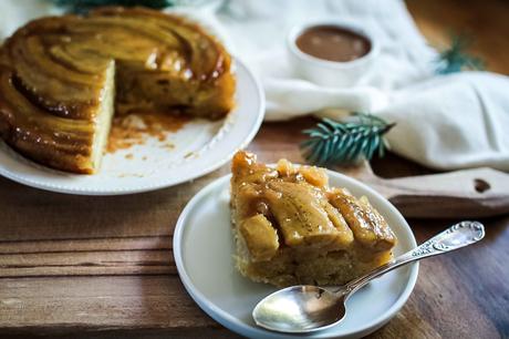 Gâteau renversé à la banane