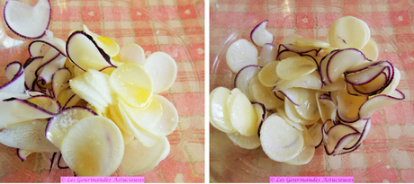 Pommes de terre farcies aux radis d'hiver (Vegan)