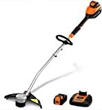 Meilleur coupe-bordure sans fil – Comparatif 2020 【OFFRE D'ÉTÉ】TACKLIFE Coupe-Bordures à Batterie, 40V Rotofil, Moteur Sans Balais, 2,5Ah Batterie Samsung & Chargeur Inclus, Largeur de Coupe 30cm, Contrôle de Filetage Semi-Automatique - LGT01A