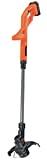 Meilleur coupe-bordure sans fil – Comparatif 2020 BLACK+DECKER ST182320-QW Coupe-Bordures sans fil - Vitesse de coupe variable Eco-Turbo - 1 Batterie - Tube telescopique en alu et 2nd poignée fixe, 18V, orange/Noir, 25 cm