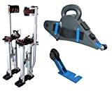 Meilleure échasse plaquiste – Comparatif 2020 Kit échasses 45 à 76 cm + banjo plastique avec roulette angle DELKO TOOLS V2