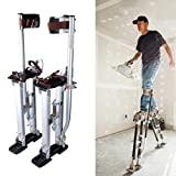 Meilleure échasse plaquiste – Comparatif 2020 61-100cm (24-40in) 1Paire d’Echasses Plaquiste Peintre,Échasse en Alliage d'aluminium pour Cloison Sèche Échasses Professionnelles Travail pour Peinture Décoration Plafond,Silver