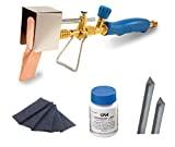 Meilleur fer à souder zinc – Comparatif 2020 CFH Kit fer à souder en cuivre avec barre de soudage en zinc et tissu de nettoyage