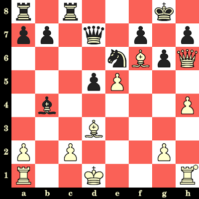 Les Blancs jouent et matent en 4 coups - Bjorn Frank vs J Willens, Amsterdam, 1923