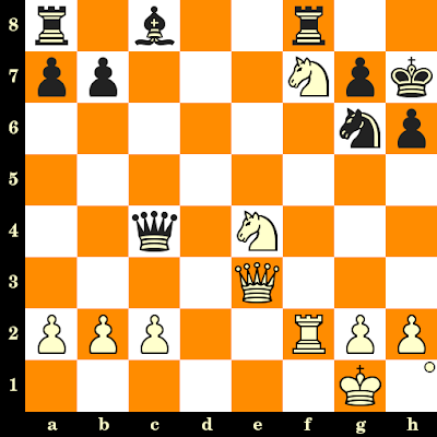 Les Blancs jouent et matent en 3 coups - Gessner vs Whitaker, Chicago, 1916 