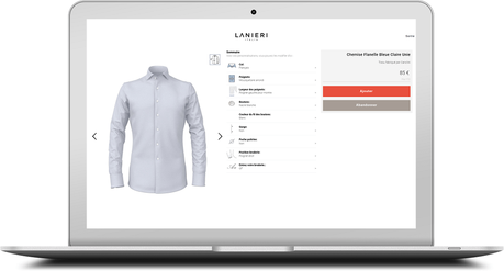 Comment créer facilement sa chemise sur mesure en ligne sur Lanieri.com ?