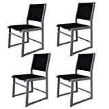 Meilleure chaise de jardin – Comparatif %currentmonth% %currentyear% Chicreat - Lot de 4 chaises de jardin en aluminium avec revêtement textile, Argenté et noir