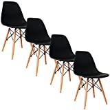 Meilleure chaise de jardin – Comparatif %currentmonth% %currentyear% LOT DE 4 CHAISES DESIGN NOIR NINA