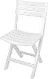 Meilleure chaise de jardin – Comparatif %currentmonth% %currentyear% Spetebo Chaise pliante robuste en plastique - couleur - chaise de jardin chaise de bistro chaise de balcon chaise de camping Blanc.
