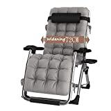 Meilleure chaise de jardin – Comparatif %currentmonth% %currentyear% Chaise de gravité zéro inclinable extérieure avec porte-gobelet, chaise de transat réglable extra-large pour la piscine de jardin avec terrasse, avec support de coussins 200kg ( Color : Silver )