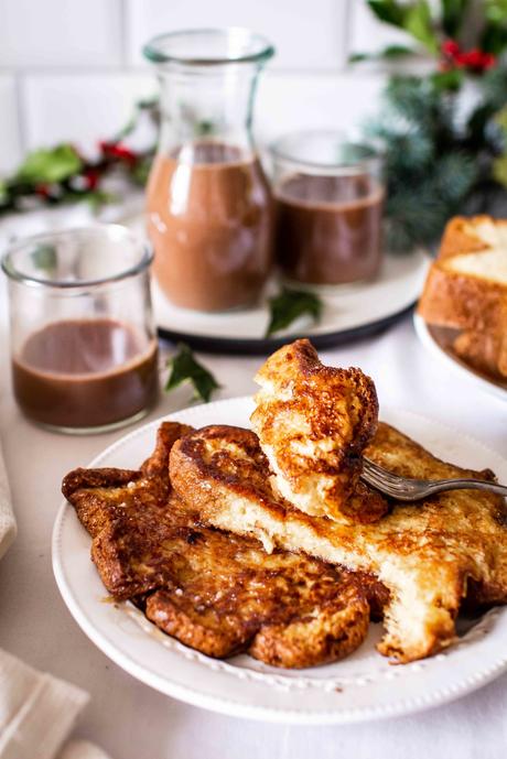 Pandoro perdu & Chocolat chaud épais