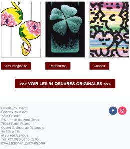 Galerie Roussard à Montmartre – Le jeu de Cartes du Street Art au profit du TELETHON