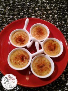 De délicieuses crèmes brûlées au foie gras pour les fêtes de fin d'année.