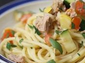 Pâtes courgettes thon cookeo