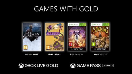 Games With Gold – les jeux de Décembre 2020!