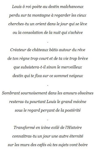 Un sonnet de Louis [II de Bavière] de Chaunes, auteur de la pièce 'Un roi  de rêve'. - Paperblog