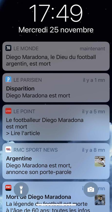 La vie est une tombola : Adieu Diego Maradona