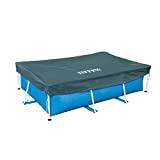 Meilleure bâche de piscine – Comparatif 2020 Intex Bâche de Protection pour Piscine rectangulaire 3m x 2m, Bleu, 300x200x20 cm