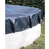 Meilleure bâche de piscine – Comparatif 2020 WerkaPro 10665 - Bâche de protection diam 6 m - Pour piscine ronde diam 5,4 m - Marine