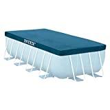 Meilleure bâche de piscine – Comparatif 2020 INTEX Bâche de Protection pour Piscine Tubulaire Rectangulaire, 389 x 184 cm