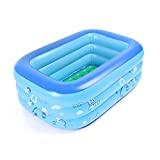 Meilleure piscine gonflable bébé – Comparatif 2020 Baignoire gonflable Jycra - Pour bébé - Pliable et durable, PVC, bleu, 120x70x35cm