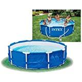 Meilleure piscine autoportante – Comparatif 2020 Intex 28212GN Piscine hors-sol cadre métal avec épurateur 366 x 76 cm