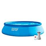 Meilleure piscine autoportante – Comparatif 2020 INTEX Kit piscine Easy Set Autoportante 4,57 x 1,07 m