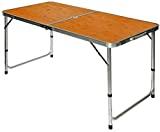 Meilleure table pique-nique – Comparatif 2020 AMANKA Table de Camping Pique-Nique Pliable réglable en Hauteur 120x60x70cm en Aluminium Pliant Format Mallette Bambou
