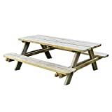 Meilleure table pique-nique – Comparatif 2020 Table de pique-nique en bois autoclave CLASSIC